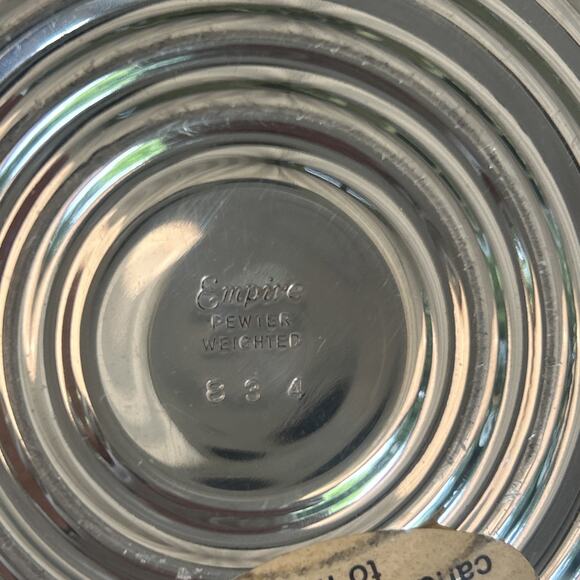 Empire Candlesticks Pewter Weighted 834 Pair 7” - Picture 5 of 5